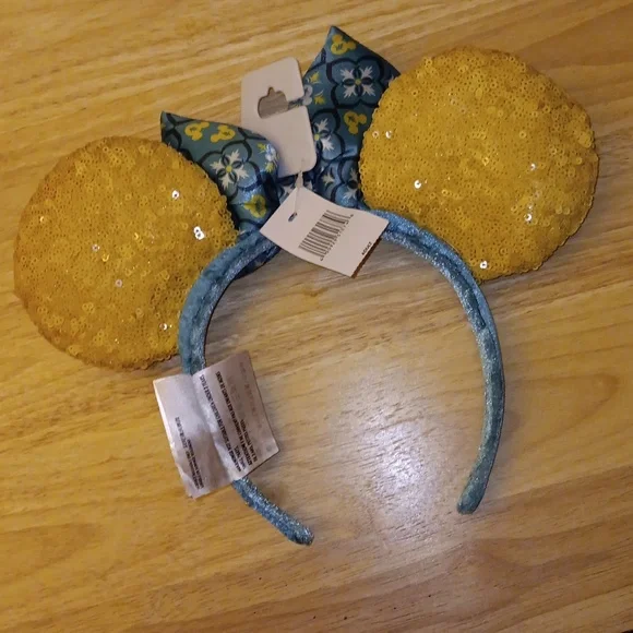 Disney Parks Epcot Saluti Limoncello Italy Minnie Ears Headband Lemon - Picture 2 of 7